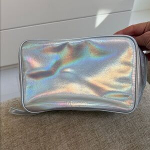 Holographic It Cosmetics Silver Cosmetic Bag